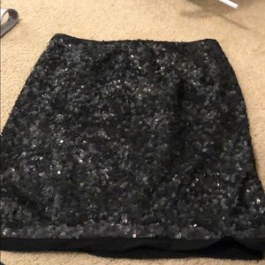 black sequin pencil skirt